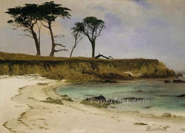 Albert Bierstadt Painting - Sea Cove Albert Bierstadt